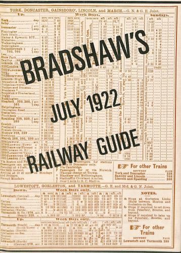 Bradshaw july 1922 railway - bradshaw's,
