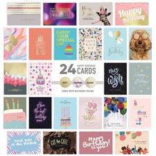 Unique Birthday Card Set, 24