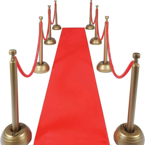 Red white wedding carpet - red/white,