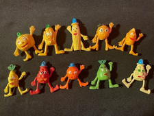 VINTAGE MUNCH BUNCH PENCIL TOPPERS X 10 MADE IN HONG KONG 70'S