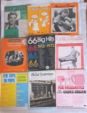 Vintage Organ/Keyboard Music Books Sheets Bundle published 1960s & 1970s