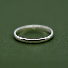 925 Sterling Silver 2mm Ring