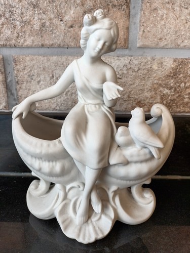 Vintage woman and birds - and, a