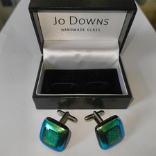 Jo Downs fused dichroic glass