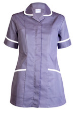 Ladies Premium Zip UP Tunic Top Nurse /Hospital /Care Work Medical /Beauty