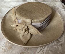 Beautiful Hat, Cream/Black. Marks And Spencer. Wedding, Races.