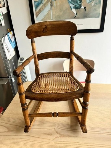 Late c19th cane seated child - c19th,