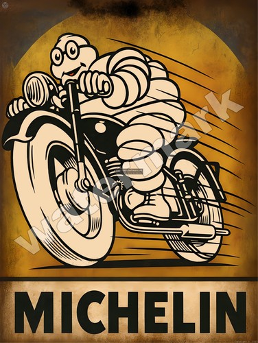 Michelin tires metal - metal, sign