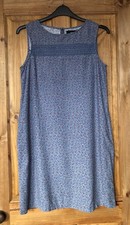 Next blue red linen blend