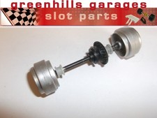 Greenhills Scalextric Maserati MC12 Silver Rear Axle & Wheels - Used - P3605