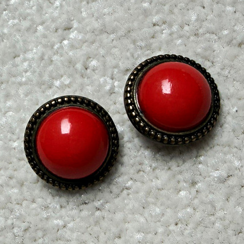 Vintage style red cabochon - vintage,