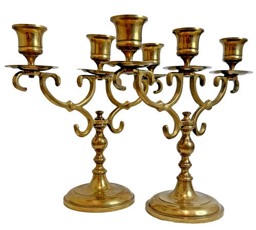 Vintage brass arm - 2,
