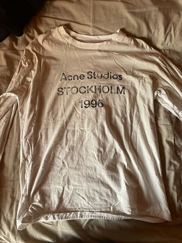 Acne studios long sleeve - studios, white