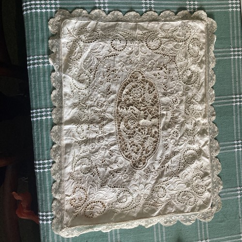 Antique cotton baby pillowcase - cotton,