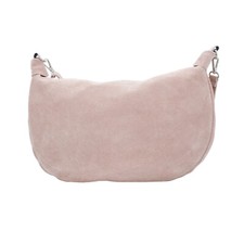 Suede Leather Crescent Shaped Cross Body Hobo Bag Ladies Shoulder Handbag 1553
