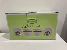 Portmeirion Botanic Garden Set Of  4 Cyclamen 3.75” Bowls New In Box