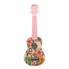 21 Inch Ukulele Hawaiian Girl Hawaiian Guitar Musical Instrument 4 Strings Bassw