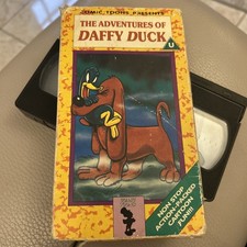 The Adventures of Daffy Duck by Comic Toons Looney Tunes VHS Video card Sleeve