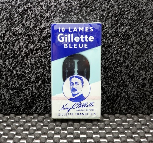 Rare gillette french - french, blue