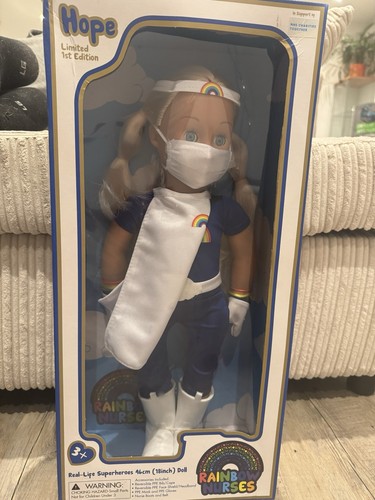 Rainbow nurse doll - rainbow,
