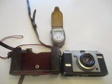 Ilford Sportsman Vario Camera - Dacora 45mm lens - original case + a light meter