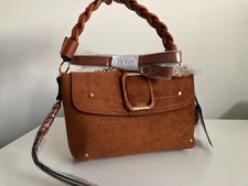 River Island Womens Shoulder Bag Brown Buckle new with tags