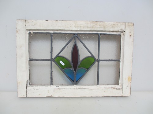 Antique stained glass window - stained,