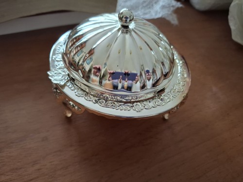 Vintage silver plated lidded - silver-plated,