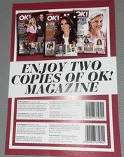 2 x OK! Magazine Vouchers valid until 31/12/25 Weekly Publication FreeP&P 