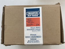 DRAPER 3.33/90mm RING SHANK FRAMING NAILS BOX OF 2000