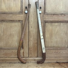 VINTAGE WOODEN HOCKEY STICKS