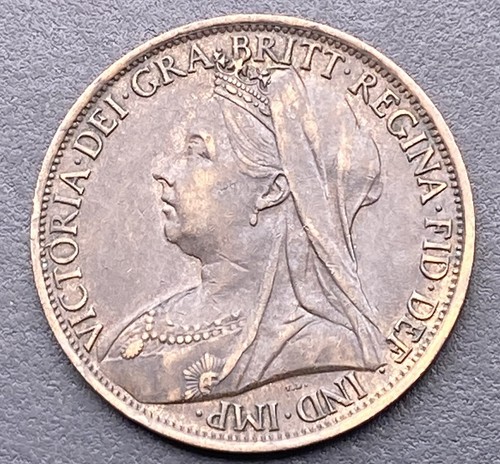 Victoria 1901 penny coin - victoria,