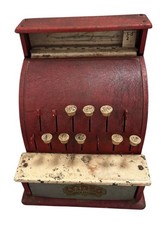 Codeg Vintage Toy Till Classic Metal Cash Register 1950s Collectable Prop Tv