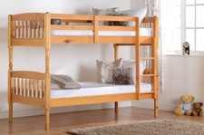 ALBANY 3FT PINE WOOD BUNK BED FRAME SPLITS IN TWO BEDS