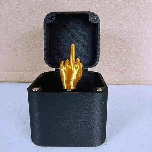 Middle finger box - in, a