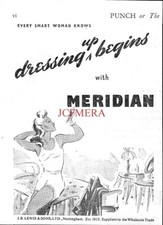 MERIDIAN Women's Underwear Original ADVERT Small Vintage 1940s Print Ad 162/138