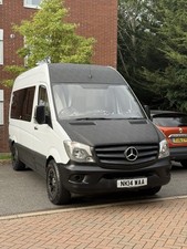 Mercedes Sprinter 2014 White Self build Campervan , gas tank, hot water 