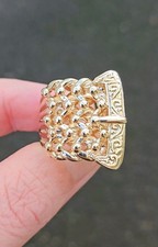 9ct Gold Keeper Buckle Ring (
