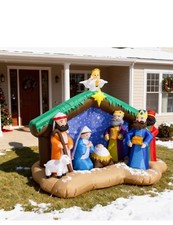 8FT Long Inflatable Nativity