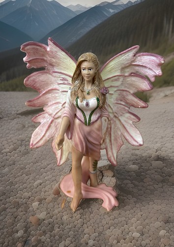Retired schleich pink fairy - ,