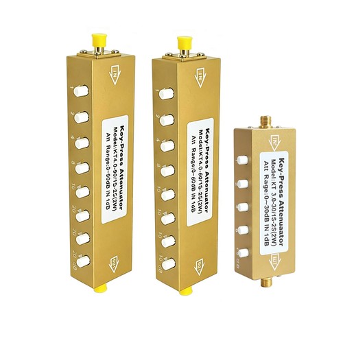 Push button step - rf, attenuator