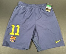BARCELONA 2013 2014 BNWT NIKE HOME FOOTBALL SHORTS #11 KIDS SIZE 13-15 YEARS