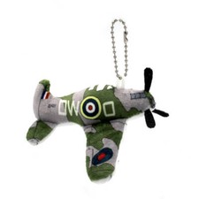 Spitfire plush keyring