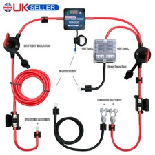 Camper Van High Integrity Voltage Sensitive Split Charge Relay Kit 12V VSR UK