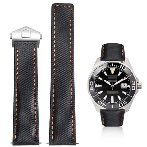 Nylon leather watch - leather, band