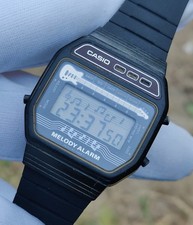 1980's Casio Melody Alarm M-32 Module 142 Vintage Digital Japan Men's Watch