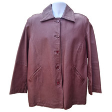 Milan Burgundy Leather Jacket