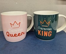 Caravan King and Queen Ceramic mugs