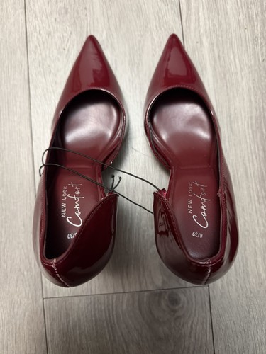 Women high heel burgundy - high,