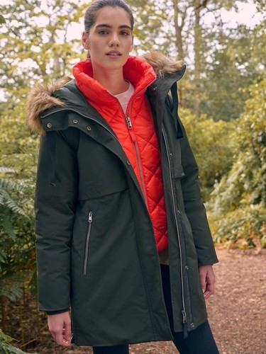 Elements khaki green parka - khaki,